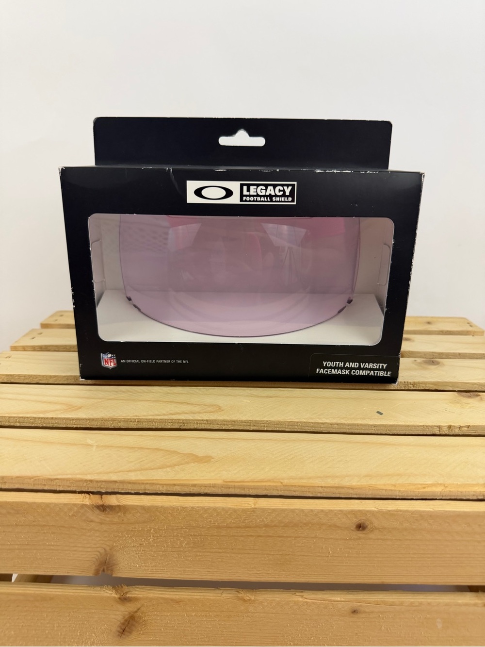 Oakley Legacy Football Shield Prizm Gridiron Visor Pink Youth/Varsity Compatible